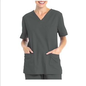 Scrubstar Unisex solid V-Neck Scrub Top